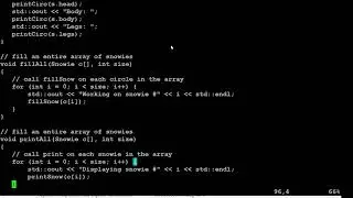 Struct heirarchies and arrays of structs in C++: an example