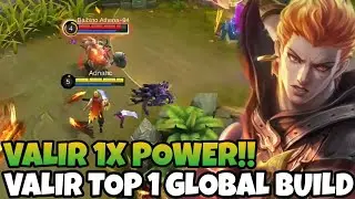 VALIR 1X POWER!! VALIR TOP 1 GLOBAL BUILD 2021 | MOBILE LEGENDS
