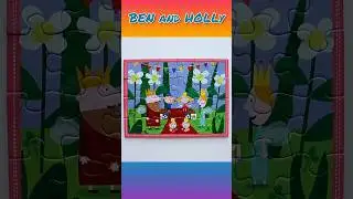 Ben and Holly’s Little Kingdom - solving jigsaw puzzle for children #shorts