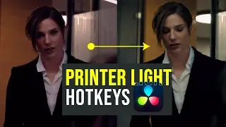 Printer Light Hotkeys | quickly fixing bad white balance | DaVinci Resolve