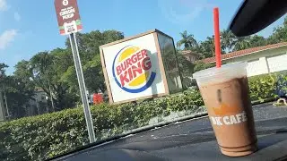 Burger King iced coffee mocha