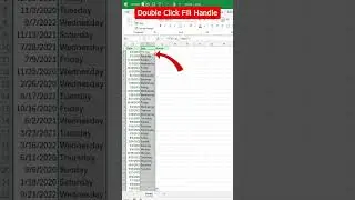 Stop Typing Days and Months in Excel