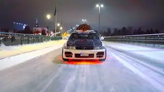 We turned the nissan skyline r33 to a winterbeater! *Pure sound*