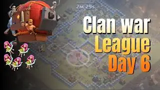 Where is the Base? Clan war league Day 6 |Clash of Clans|
