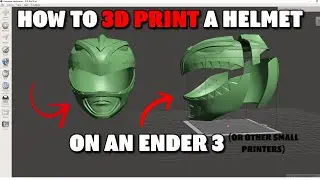 3D Print a HELMET on an ENDER 3! | Power Rangers! |  The Green Ranger!
