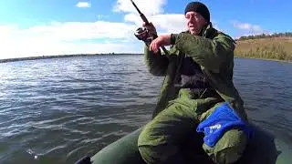 Окунь и щука в октябре на Волге ...