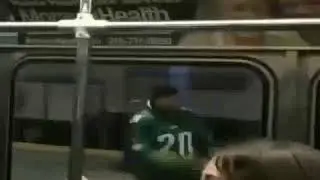 Guy runs after subway train - meme