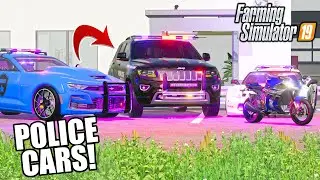 NEW POLICE CARS FS19 (Police Station) FARMING SIMULATOR 19