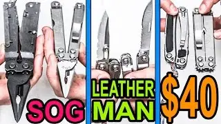 Best cheap Multitool comparison! ($40) SOG POCKET Powerplier S44 review VS Leatherman Wingman