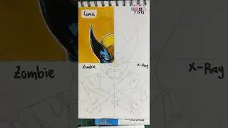 Wolverine en 4 estilos 🤯 #dibujo #arte #wolverine #deadpool #art