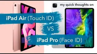 Face ID vs Touch ID on the iPad Air 2020 with Magic Keyboard