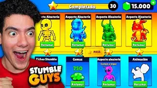 COMPRANDO EL NUEVO PASE DE STUMBLE GUYS A NIVEL MAXIMO Y CONSIGO LAS SKINS ESPECIALES 😱💎 | TheDonato
