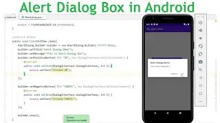 Alert Dialog Box in Android Studio | Java