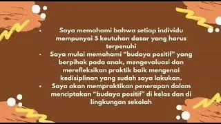 1.4.a.6.1 Refleksi Terbimbing Budaya Positif
