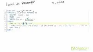 PLS-10: Oracle Pl/SQL Cursors With Parameters