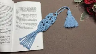 DIY Macrame Bookmark with Tassel Tutorial Step by Step Easy