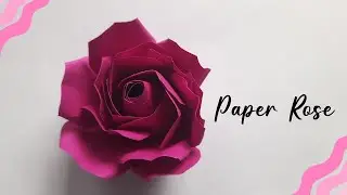 How to make Realistic, Easy paper Roses | Paper flower DIY| Rose flower making..