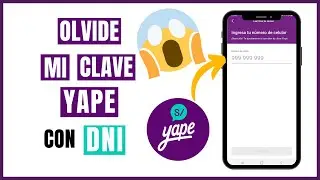 Me olvide 😱 mi CLAVE de YAPE con DNI (2024)