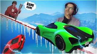 Being too careful at tight rope led me to…🤫( GTA V Funny Parkour Moments