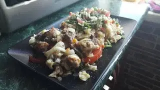 Рецепт запеченого мяса с овощами в духовке.
