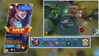 ONLY TANK USER CAN UNDERSTAND THE GAMEPLAY | HILDA PRO ROTATION - MLBB
