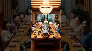 Shocking food on the dining table in Asia. #aidrawing #imagination #asianfood #chinesefood