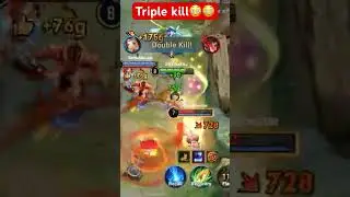 Triple kill with Luban 007 in #honorofkings #hok #aov #mlbb #wildrift #mobilelegends #hokshorts