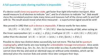 PHYS 390 Class 30: No-cloning theorem and Schrodinger's cat