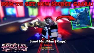 [NEW CODE] HOW TO GET NEW OP SECRET GAARA *EASIEST METHOD* SPECIAL ANIME DEFENSE (SAND MADMAN)