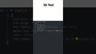 Tips-012 CSS 3D Text Effect 