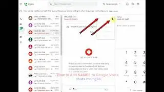 How to ADD NAMES to Google Voice