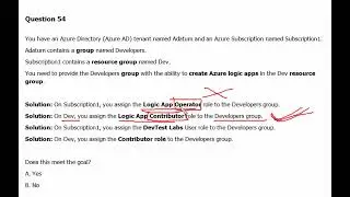 25. MS Azure Administrator Associate AZ 104 - User Group, Resource Group, Logi Apps
