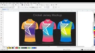 Cricket Jersey Design Mockup in CorelDraw| For Experts & Beginners | Doctor  Design