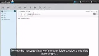 How to open an email message in RoundCube?