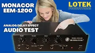 Monacor EEM-1200 (1980s Bucket Brigade Analog Delay Effect) - Audio Test