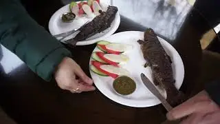 Rainbow Trout Fish Farm Manali mein fresh trout fish khane ka anubhav
