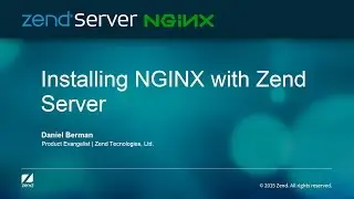 Installing NGINX with Zend Server