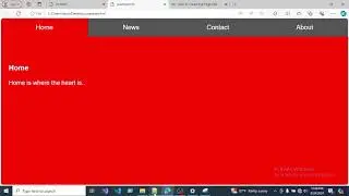 how to create full page smart tab with background color |HTML |CSS