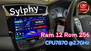 Nissan Sylphy จอแอนดรอยRam12 Rom256 กล้องรอบคัน cpu7870 2.7GHz