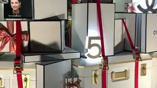 Christmas Milan.Christmas tree decoration from Dior and Chanel