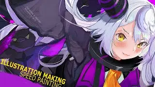 【Speedpainting】LAPLUS HoloX ラプラス・ダークネス Illustration Making