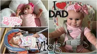 Vlog: The girls stayed with their dad for the whole day. Dad is in shock.