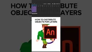 How to distribute objects for separate layers?🤯#layersinanimate #simpleanimation #animatedcharacter