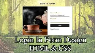How to Create Login Form html, css / html and css login form design