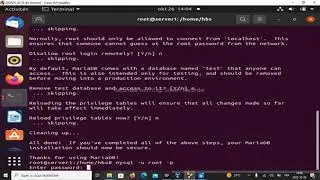 Configuration MariaDB sous Ubuntu