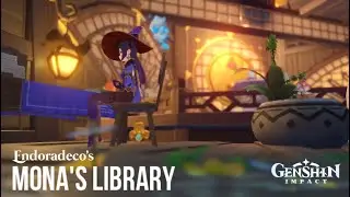 Mona's library 📚| Genshin Serenitea Pot Design