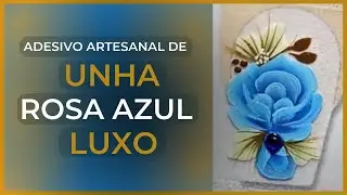 Adesivos de unha Artesanais/ Rosa Luxo!