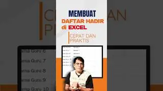 Cara membuat nomor urut tanda tangan daftar hadir di Excel dengan cepat