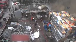 Gaziosmanpaşa'da hurda deposunda korkutan yangın