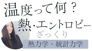 【温度って何？】熱とエントロピー（熱力学・統計力学）